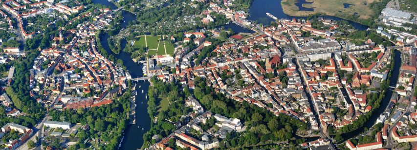 Eine Luftbildaufnahme der brandenburgischen Neustadt